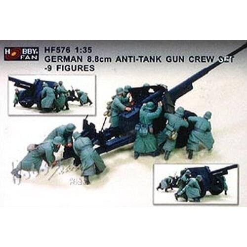 1/35 Scale German artillery 9 Figure Resin Model Kit Free Shipping