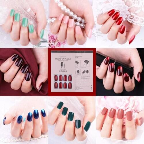 Fake Nails Matte False Nail 24pcs Detachable Tips For Nail Extension Manicure Art Press On Fake False Nails