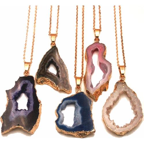 Natural Crystal stone Original Fine Irregular Crystal Pendant DIY Necklace Bracelet Earrings Sweater Chain Jewelry Accessories