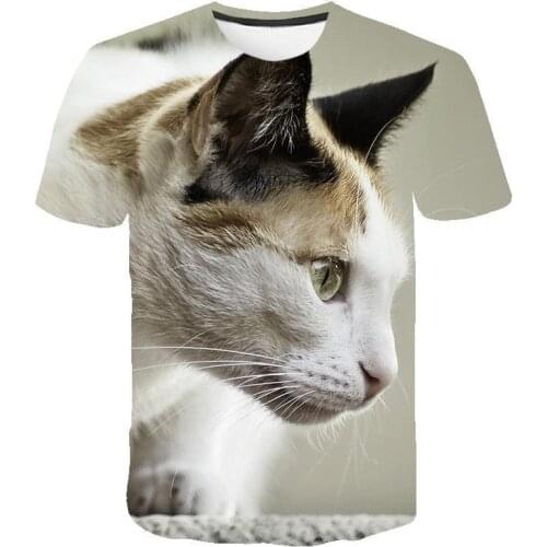 2020 New Summer 3d Hd Animal Printed Cool T-Shirt Men With Bts T Shirt Short-Sleeved Animal Pattern For Casual Sports O-Neck Tee