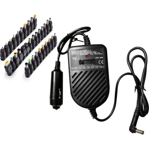 Portable Cargador Universal Portatil 80W Notebook DC 15V-19V to 24V Power Adapter Adjustable Car Laptop Charger Lader