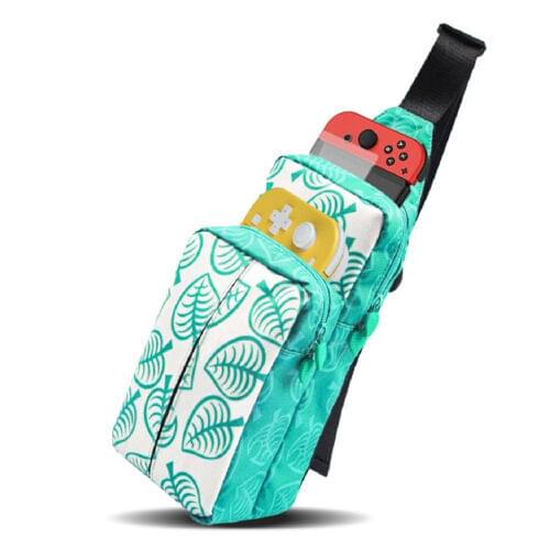 For Switch Crossing Backpack Sling bag Travel carry case Organizer Green