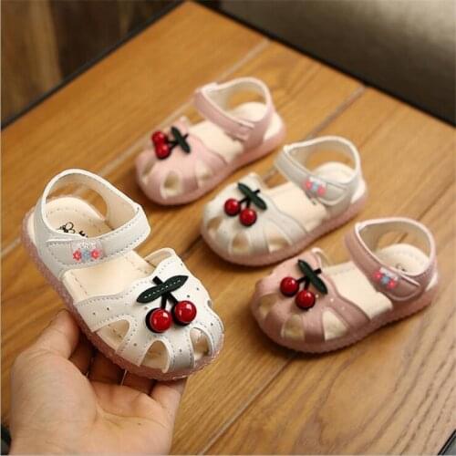 Hot summer Childrens sandals baby non-slip Breathable sandals Girls Baotou Soft bottom Comfortable Toddlers Call baby shoes