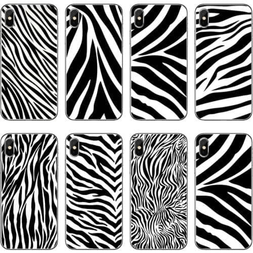 Silicone Phone Case For Huawei Honor 20 10i 9X 10 Lite 8S 8C 8X 7C 7X 7A 6C Pro 6 6A 6X 5A 5C Zebra print Black White Soft Cover