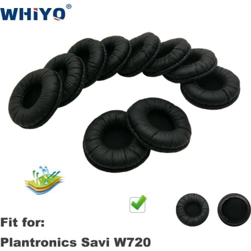 Replacement Ear Pads for Plantronics Savi W720 W 720 W-720 Headset Parts Leather Earmuff Earphone Sleeve Cover