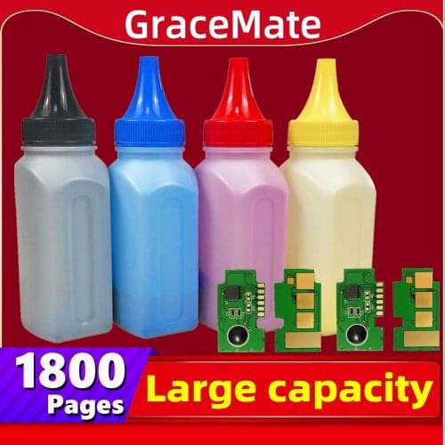 GraceMate 4 x Refill Color toner Powder + 4chip for Samsung CLT-504s CLT-k504s Xpress C1810w CLP-415nw C1860fw CLX-4195