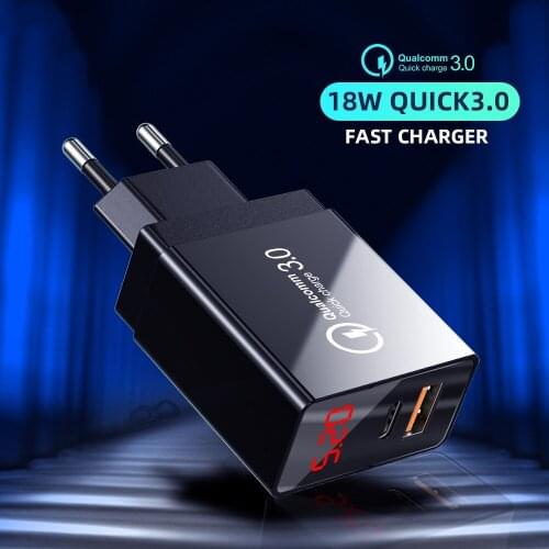 18W Quick Charge 3.0 USB Charger EU US UK 5V 3A Fast Charging Adapter Mobile Phone Charger For iphone Huawei Samsung Xiaomi