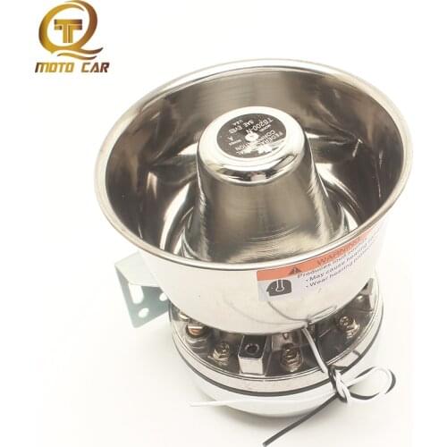 1PC Universal Stainless Steel Loudspeaker 300W Super Loud Horn Speaker Police Siren 11 OHM 12V for Car Boat Train Truck Alarm