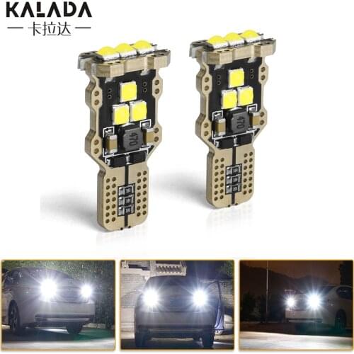 10 pcs 12v High Power 3030 9Smd 3D 3W W16W Car Led Brake Lights 921 T15 6000K White W16W Canbus No Error Auto Reverse Tail Lamp