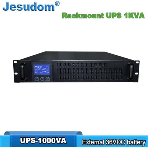 1000VA Online Rack Mount UPS Double Conversion Extended Backup Time Capacity 220VAC Use in 2U Uninterruptible Power Supply