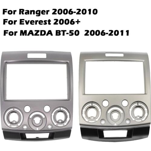 2 DIN For Everest Ranger Mazda BT-50 BT50 Double Din Facia Radio Dash Stereo Panel Trim Kit Fascia Face Plate Bezel