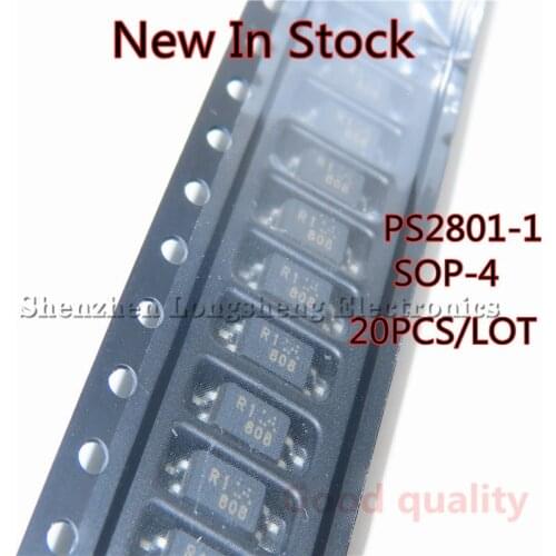 20PCS/LOT PS2801 PS2801-1 PS2801-1-F3-A SOP-4 Optoisolator Optocoupler