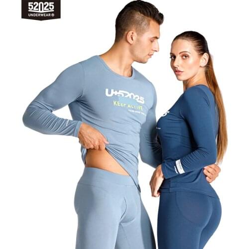 52025 Men Thermal Underwear Women Push Up Thermal Underwear Athletic Fit Cotton Modal Breathable Sports Body Shaping Long Johns