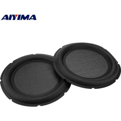 AIYIMA 2Pcs 10 Inch Speaker Bass Radiator Passive Rubber Vibration Diaphragm Radiator Auxiliary Woofer Bass Membrane