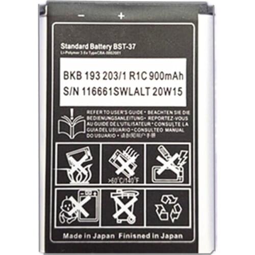 New BST37 BST 37 BST-37 Rechargeable Phone Battery for Sony Ericsson J100i K200i K750 V600 K610i W700 D750i T280i Mobile battery