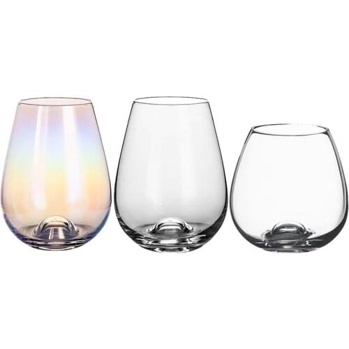 Stemless Wine Glasses Glass Water Cup Cocktail Glass Whisky Glass