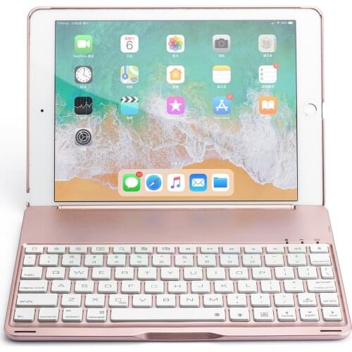 Wireless Bluetooth Keyboard Cover for ipad Air12 pro9.7 2017 2018 new ipad9.7 Aluminum light-emitting 9.7‘’bluetooth keyboard
