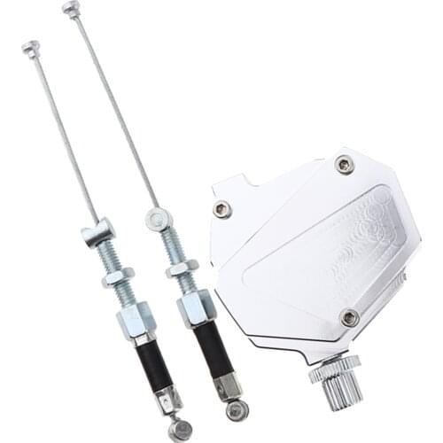 CNC Stunt Clutch Pull Cable Lever Replacement Easy System Universal Fit for Motorcycles Motorcross Motorbike, Silver