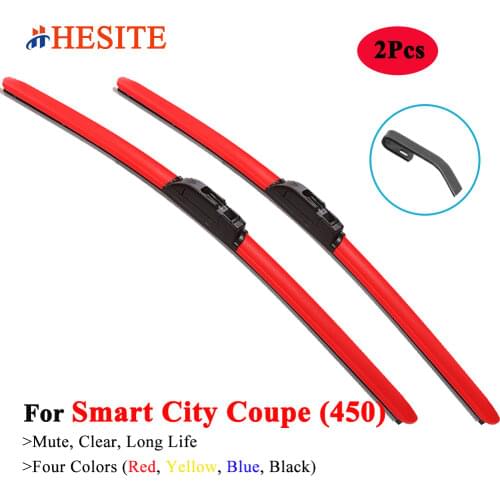 HESITE Colorful Hybrid Wiper Blades For Smart City Coupe 0.6 0.8 CDI 1998 1999 2000 2001 2003 2004 2005 Models Windshield Wipers