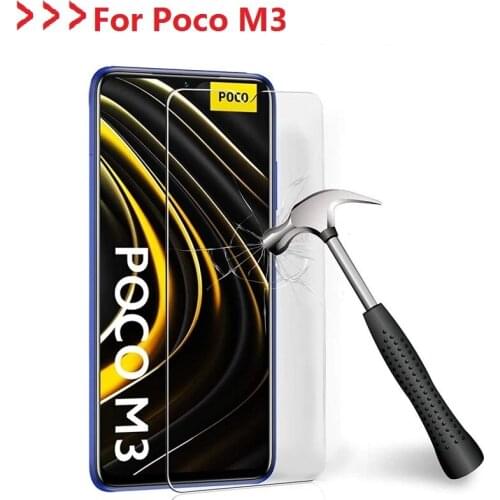 For Xiaomi Poco M3 Glass For Poco M3 Screen Protector HD Tempered Glass For Redmi Note 8 9 Pro Poco X3 NFC M3 Glass