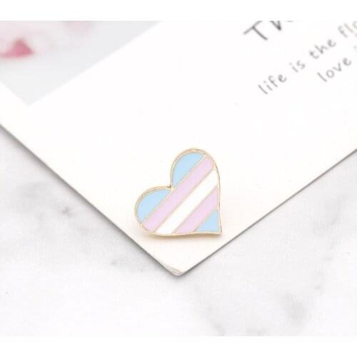 Gay & Lesbian Pride Rainbow Enamel Lapel Pin Brooch Badge Unisex Fashion Jewelry