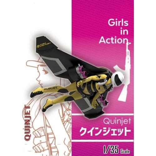 1/35 Resin Model Figure GK，Quin Jet，GIRLS in ACTION， Unassembled and unpainted Kit
