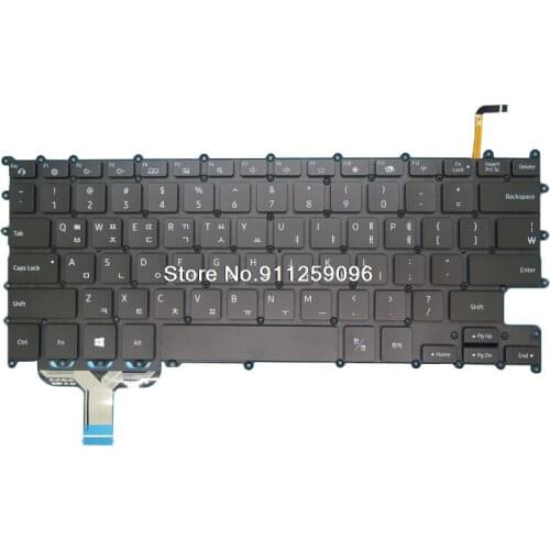 Laptop Keyboard For Samsung NT930SBE 930SBE Korea KR BA59-04356A BA59-04356B Backlit Without Frame New