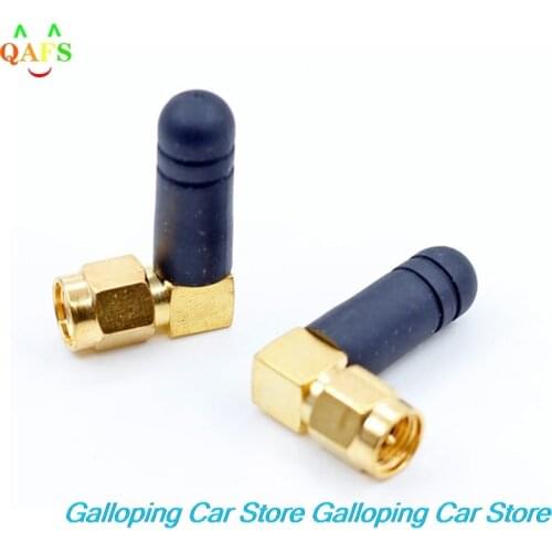 2PCS Mini Rubber 3dBi 2.4ghz WIFI Antenna SMA Male Router Bluetooth Antennas