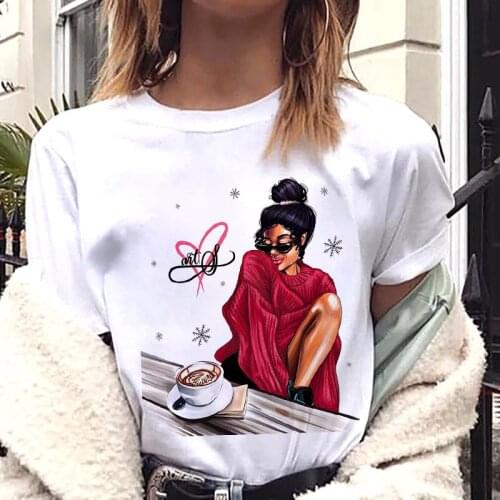 Fashion woman printed T Shirt Round neck Tshirt female Short Sleeve Summer Ladies t shirt Harajuku t-shirt femme