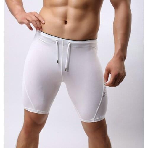 Low waist Men summer style sexy workout compressed short pants mens shorts homme bermuda masculina shorts for man