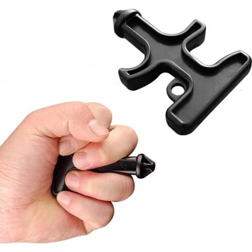 Outdoors Nylon Plastic Steel Self-defense Dragon Spike Defence Duron Drill Stinger Ring Equipment Self Defense Sting Ring Tool