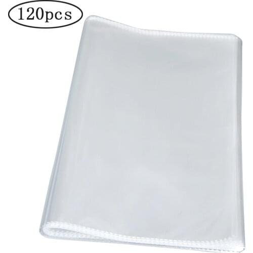 120pcs Clear Cellophane Bags For Cookies Plastic Cellophane Gift Bags Pouch Bread Loaf Bags For Bakery Food Storage Bag 25x12cm