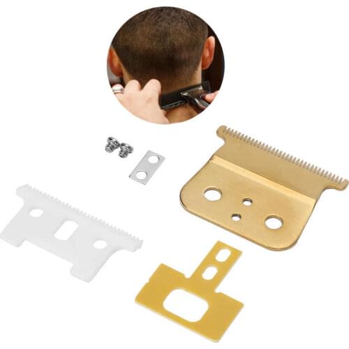 R Shaped Hair Clipper Blade Cutter Head Replacement Accessories Set Fit for Andis T-Outliner Stainless Steel Cutter Trimmer Head