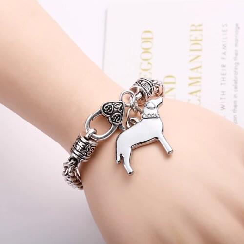 Charm Bracelet & Bangle Fashion Dachshunds Charm Bracelets Pet Dog Pendant Friendship Bracelets Gift Women Fashion Party Jewelry