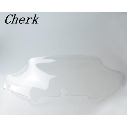 6" Clear Wave Windshield Windscreen For 1996-2013 Harley FLHT FLHTC FLHX Touring