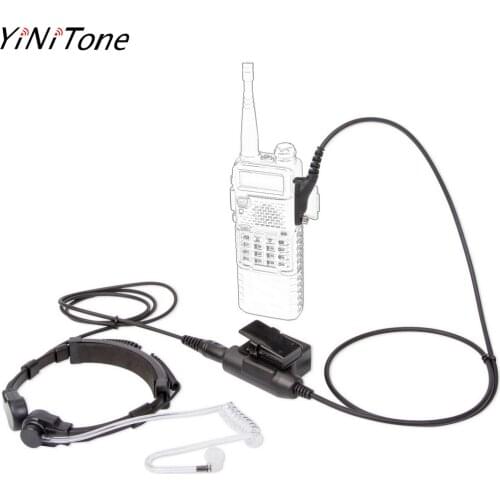 YiNiTone Air Tube Throat Neck Vibration Mic Headset+Z Tactical U94 PTT for Motorola XiR DP4800 DP4400P8268 MTP850S P8200 Radio