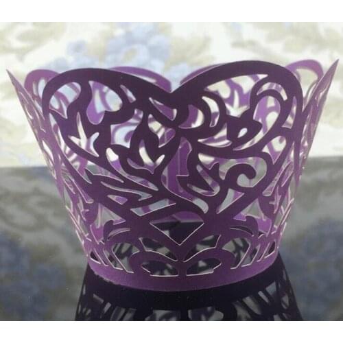 100PCS/LOT Lace Cupcake Wrappers Originality Cake Cup Decoration Wedding Party Decoration