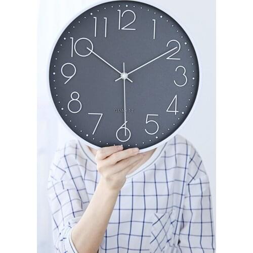 12inch Wall Clock Creative Living Room Wall Decorative Fashion Wall Simple Home Personality Clocks Fashion Decor