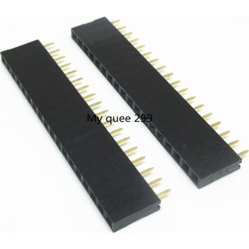20 pcs 18P 2.54mm Female Header Single Row Straight Pin Socket 1*18 Strip Pitch Connector