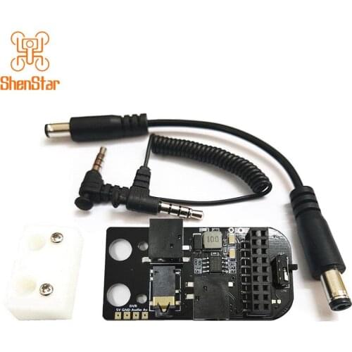 ShenStar Receiver Module Accessories 5.8G RX PORT 3.0 Board Analog 2S-4S Support DVR Port For DJI Digital FPV Goggles 3D Adapter