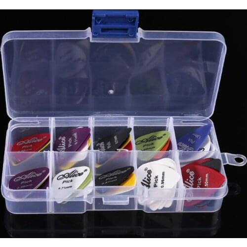 Big saleGuitar Pick 40in1 Case Set Plastic Mix 0.58-1.50 Color Random