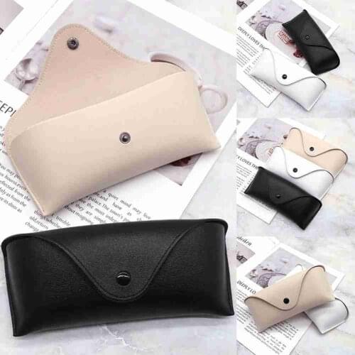 Unisex Fashion Glasses Protective Case Cover PU Leather Eyewear Cases Sunglasses Eyeglasses Case Reading Glasses Box With Buckle
