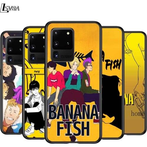 Banana Fish Love for Samsung Note 20 S20 FE Lite Ultra Plus A91 A71 A51 A41 A31 A21 A21S A11 A12 A42 A01 Phone Case