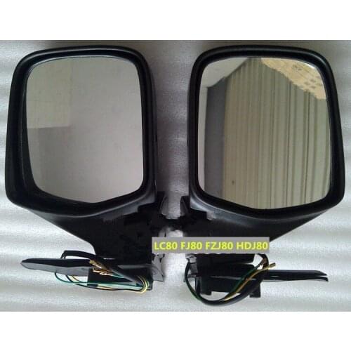 QDPATRICK Electric Chrome Mirror for toyota land cruiser LC80 4500 FJ80 FZJ80 1991-1997