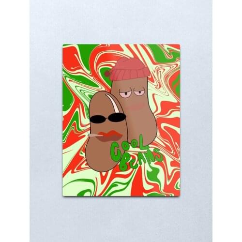 Cool Beans Metal Print Tin Sign Vintage Metal Wall Sign Plaque Retro Garage Shed Car