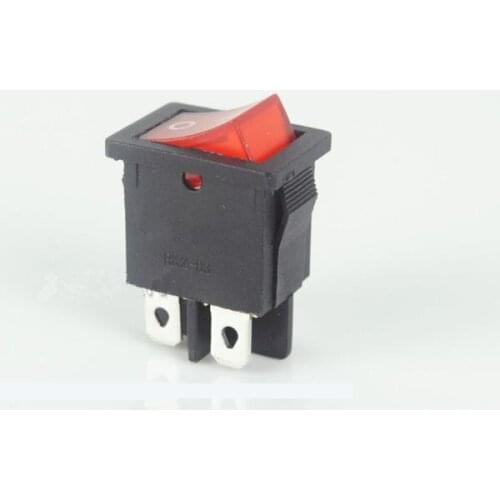 Red Button On-Off Rocker Switch 4 Pins UL TUV Authentication RK2 Series Rocker Switch