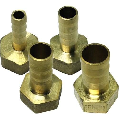 3/8" Brass Barb Hose Fitting Connector Adapter Female Pipe Thread