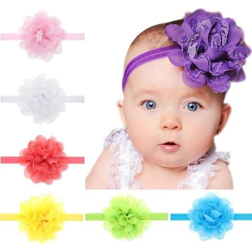 50pcs Fashion Girl Lace Flower Hair Band Headband Hairband Hair Accessories 13 Colors hair band