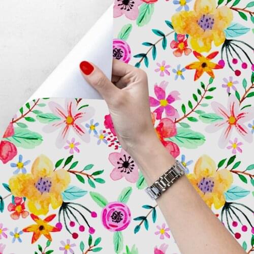 2021 Hot Sell Flower Vine Self-Adhesive Wallpapers with Waterproof Wearproof Design for Room Decoration and Renovation