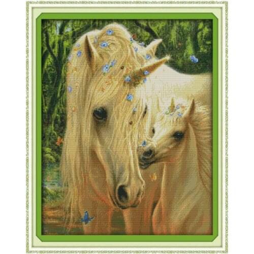 Mothers love (3) cross stitch kit 14ct 11ct pre stamped canvas embroidery DIY handmade needlework